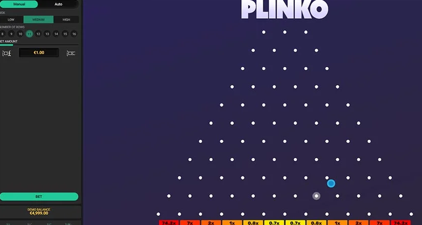 what is plinko game